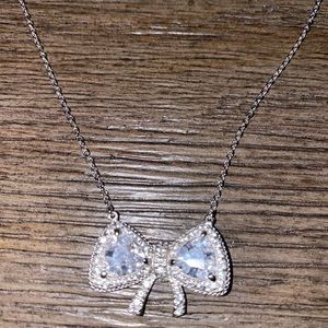 Bow necklace sterling silver